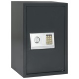 vidaXL Seif electronic cu raft gri &icirc;nchis 40x35x60 cm oțel
