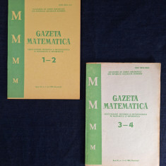 Carte - Gazeta Matematica, anul VI, nr. 1-2 , 3-4 anul 1985 Serie incompleta