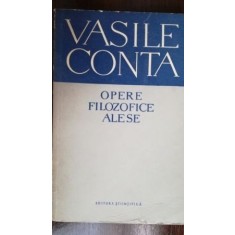 Opere filozofice alese-Vasile Conta