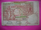 HOPCT 20 FRANCS 2 IAN 1920 BELGIA- RARA [ 2 ]