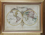 MAPPE-MONDE, DESCRIPTION DU GLOBE TERRESTRE par Rizzi Zannoni - Paris, 1770