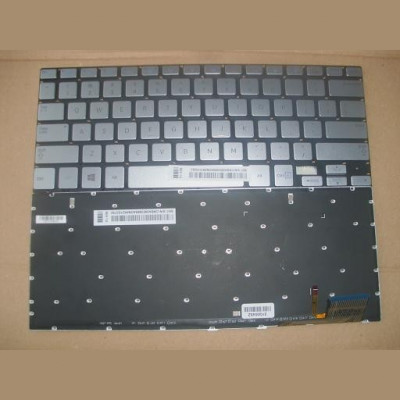 Tastatura laptop noua SAMSUNG 740U3E NP740U3E Silver Backlit (without frame) US foto