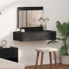 VidaXL Masă de Machiaj cu sertar Negru 83 x 40 x 70 cm Lemn compozit