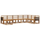 vidaXL Set de canapele de exterior 8 pcs natural Lemn Solid de Acacia 3385450