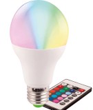 Bec LED EVO17 A60 5W E27 RGB Telecomanda