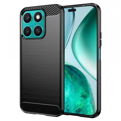Husa pentru Honor X8c, Techsuit, Carbon, Neagra foto