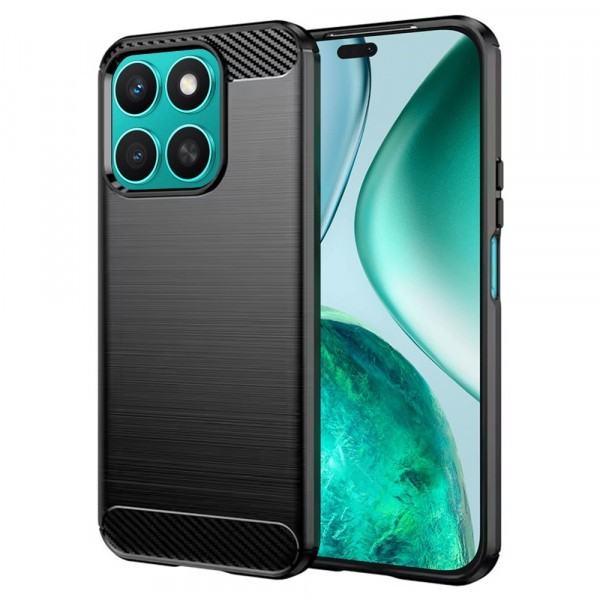 Husa pentru Honor X8c, Techsuit, Carbon, Neagra