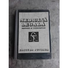 MEDICINA LEGALA DEFINITII SI INTERPRETARI