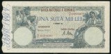 u598 ROMANIA 100000 lei 20 decembrie 1946 aUNC aproape necirculata doar cu urme de manipulare