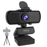 Webcam FIFINE K420 2.7K 1440p, Microfon Omnidirecțional, Unghi 108&deg;, USB, Trepied Inclus