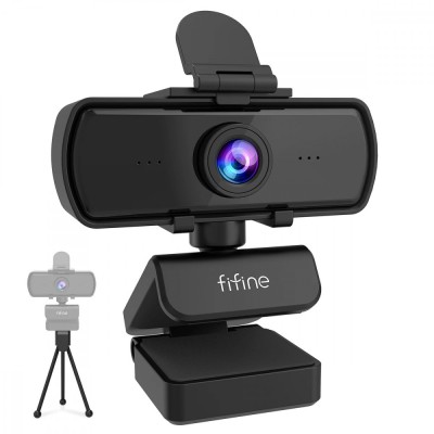 Webcam FIFINE K420 2.7K 1440p, Microfon Omnidirecțional, Unghi 108&amp;deg;, USB, Trepied Inclus foto