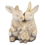 Cumpara ieftin Figurina Iepurasi ceramica maro bej 26x18x33 cm