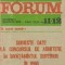 Revista Universitarilor din Romania - Forum, Nr. 11-12/1990 - Subiecte date la Concursul de admitere in invatamantul superior in 1990