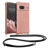 Husa Kwmobile pentru Google Pixel 7, Roz, Silicon, KWM000020JO001C, Textil, Carcasa