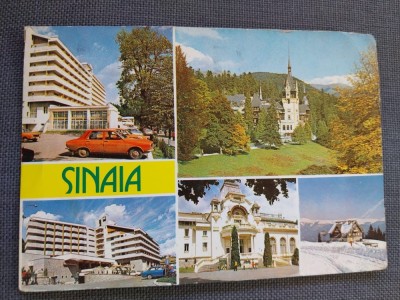 CPIB 23170 CARTE POSTALA - SINAIA, MOZAIC, CIRCULATA, 1985, STAMPILE, TIMBRU foto