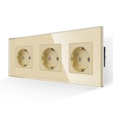 Cumpara ieftin Priza Tripla cu Rama din Sticla LUXION SmartElectro IntelligentHouse