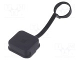 Capac protecție negru SCHURTER IP67 IP69K 4455 -25&divide;120&deg;C