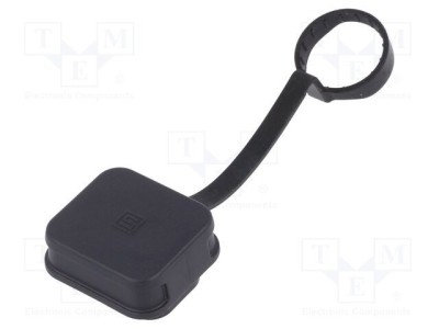 Capac protecție negru SCHURTER IP67 IP69K 4455 -25&amp;divide;120&amp;deg;C foto