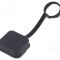 Capac protecție negru SCHURTER IP67 IP69K 4455 -25&divide;120&deg;C