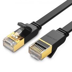Cablu de legatura de re?ea Ethernet Ugreen U/FTP Cat. 7 10Gb/s plat 0,5 m negru (NW106) foto