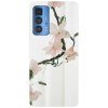 Husa compatibila cu Motorola Edge 20 Lite model Pink magnolia, Silicon, TPU, Viceversa, Transparent, Carcasa