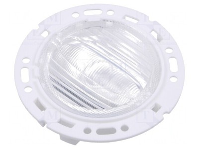 Lentilă LED rotundă plexiglass PMMA transparentă albă foto