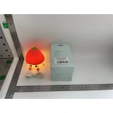 Lampa de Veghe pentru Copii, Flippy, din Silicon, Senzor Tactil, Model Capsunica, Lumina Calda, Protectie pentru Ochi, Incarcare USB, Capacitate Bater