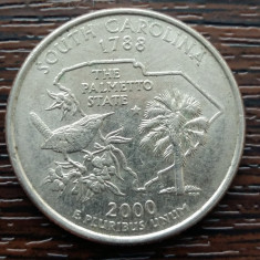 (M2198) MONEDA SUA - QUARTER DOLLAR 2000, LIT. P - SOUTH CAROLINA