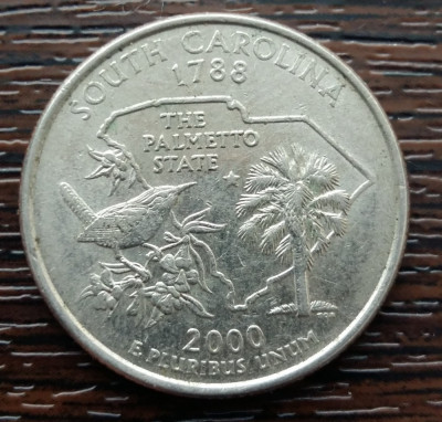 (M2198) MONEDA SUA - QUARTER DOLLAR 2000, LIT. P - SOUTH CAROLINA foto