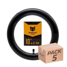 Cameră de aer pentru trotineta electrică 10x2,5 Black Cat &ndash; valvă dreaptă | Motorevolution