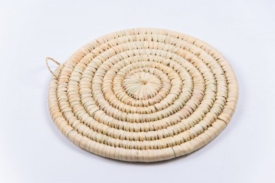 Suport farfurii din fibră naturală de palmier | 30 cm foto