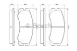 Set placute frana,frana disc OPEL FRONTERA A (5_MWL4) (1992 - 1998) BOSCH 0 986 424 366