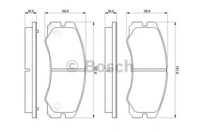 Set placute frana,frana disc OPEL FRONTERA A (5_MWL4) (1992 - 1998) BOSCH 0 986 424 366 foto