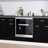 Cumpara ieftin Dulap de cuptor Stejar negru 60 x 46 x 81.5 cm Lemn compozit