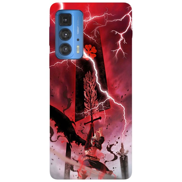 Husa compatibila cu Motorola G20 model Asta Sword Black Clover, Silicon, TPU, Viceversa