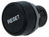Comutator apăsare 22mm negru
