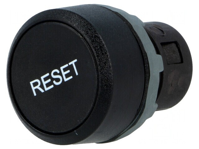 Comutator apăsare 22mm negru