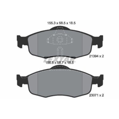 Placute frana Ford Cougar (Ec) 08.98-12.01, Mondeo I (Gbp) 02.93-08.96, Mondeo I Sedan (Gbp) 01.93-08.96, Mondeo I Turnier (Bnp) 01.93-08.96, Mondeo foto
