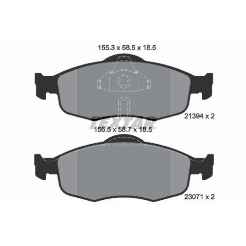 Placute frana Ford Cougar (Ec) 08.98-12.01, Mondeo I (Gbp) 02.93-08.96, Mondeo I Sedan (Gbp) 01.93-08.96, Mondeo I Turnier (Bnp) 01.93-08.96, Mondeo