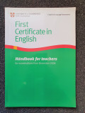 FIRST CERTIFICATE IN ENGLISH - Handbook for teachers