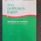 FIRST CERTIFICATE IN ENGLISH - Handbook for teachers