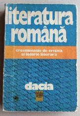 Literatura romana, Culegere de critica si istorie literara, manual bibliografie