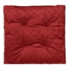 Perna Scaun, Model Velvet Capitonata, Culoare Bordo Alb, Marime 38x38cm, Oem