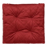 Perna Scaun Decorativa Bordo Velvet Capitonata Alba Sherpa 40x40 cm