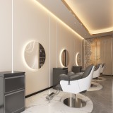 Consola de coafură consola de frizerie consola de cosmetică oglindă LED 60x60 PRO