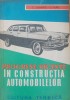 Carol Szabados, Louis Rubel - Progrese recente in constructia automobilelor