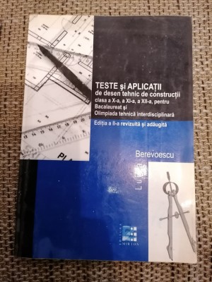 Teste si aplicatii de desen tehnic de constructii foto