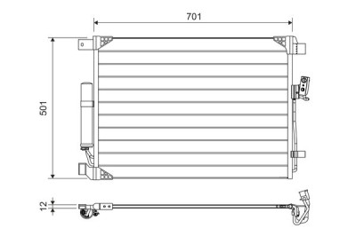 VALEO 822605 Condensator, climatizare foto
