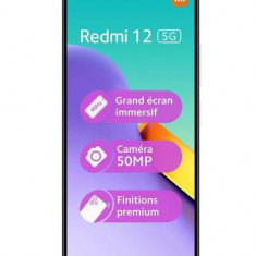 Telefon Mobil Xiaomi Redmi 12, Procesor Qualcomm Snapdragon 4 Gen 2, Octa-Core, IPS LCD 6.79inch, 4GB RAM, 128GB Flash, Camera Duala 50 + 2 MP, 5G, Wi