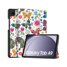 Husa Flip pentru Samsung Galaxy Tab A9 - Techsuit FoldPro - Butterfly